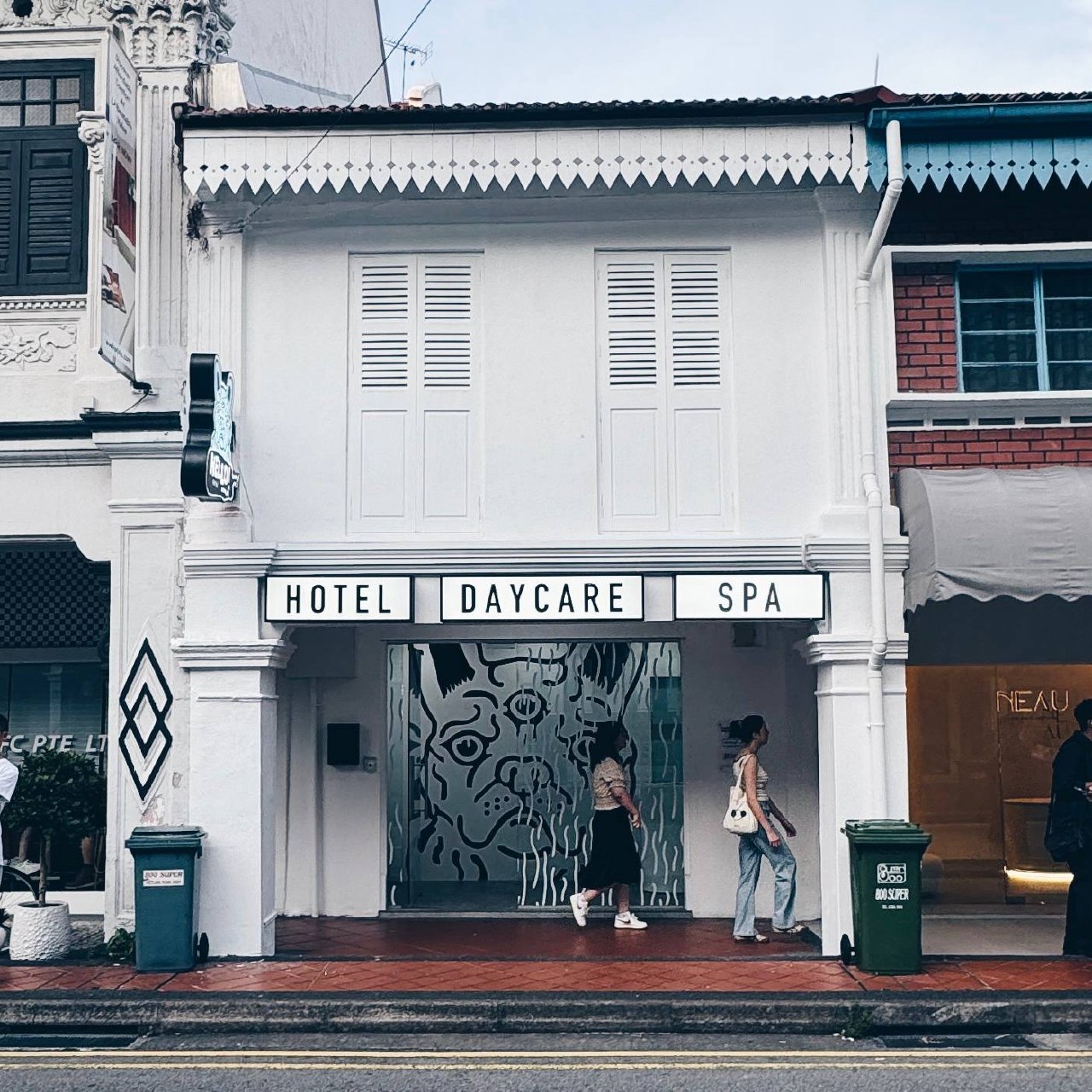 Hello Human Wellness hotel daycare and spa storefront